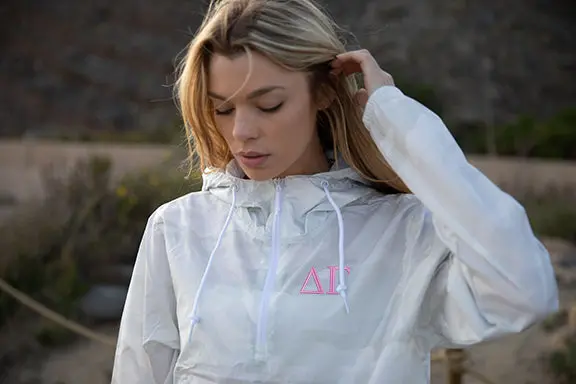 Delta Gamma Crop Windbreaker 1