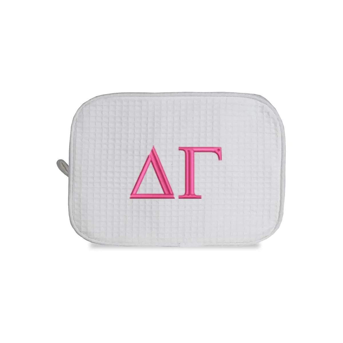 Delta Gamma Waffle Weave Cosmetic Bag 1