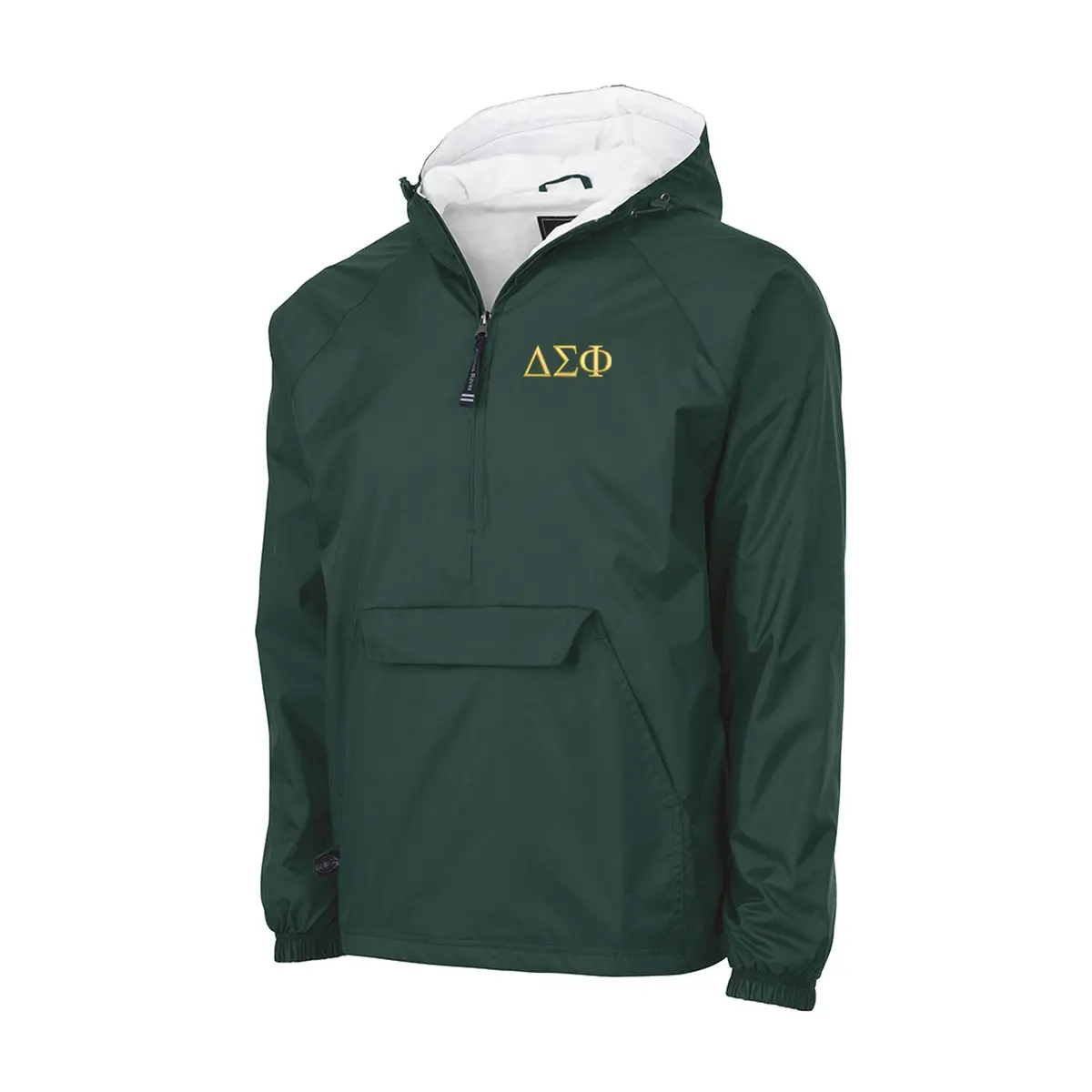 Delta Sigma Phi Flannel Lined Windbreaker - Letters 1