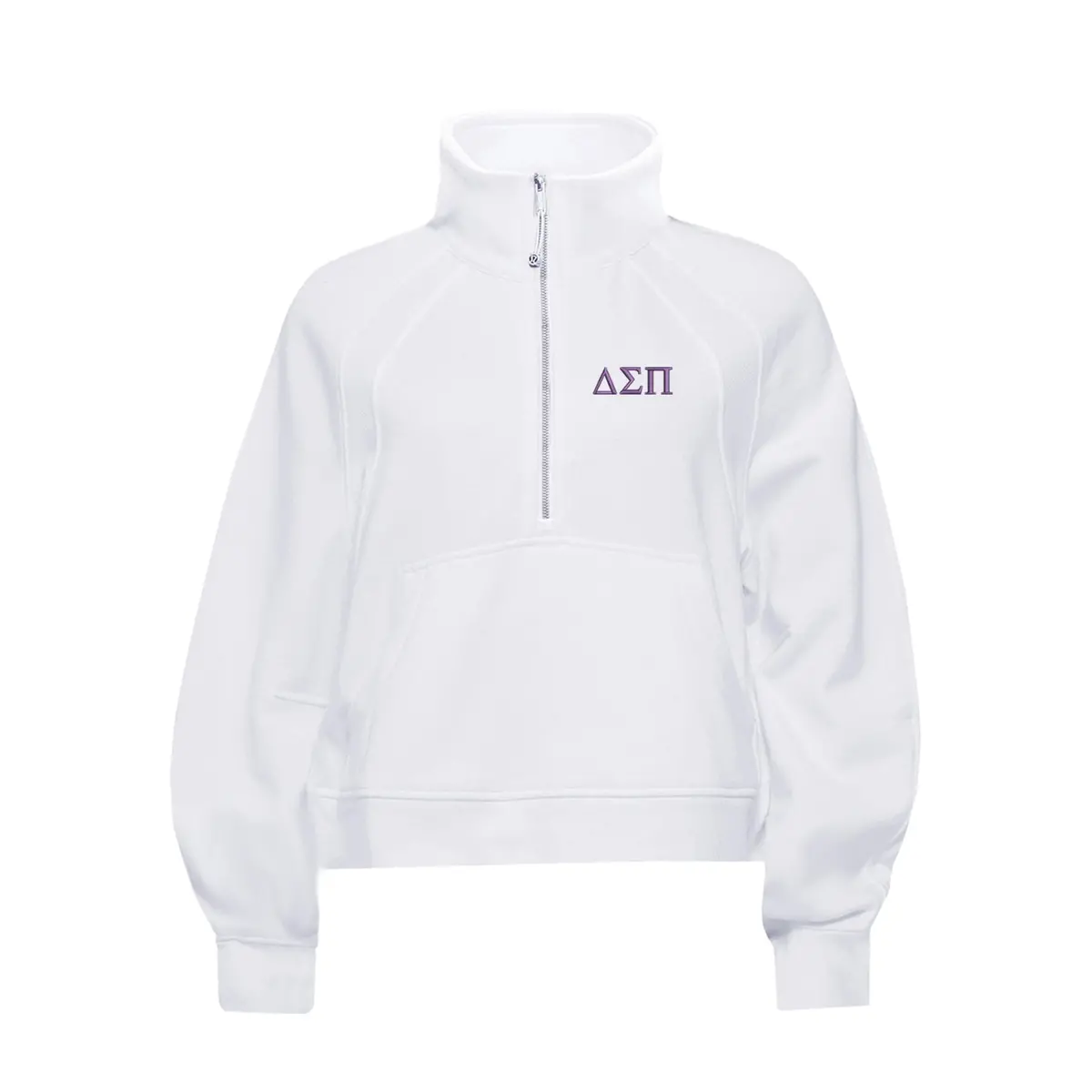 Delta Sigma Pi Lululemon Scuba Oversized Funnel-Neck Half Zip - White 1