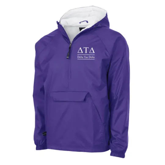 Delta Tau Delta Flannel Lined Windbreaker 1