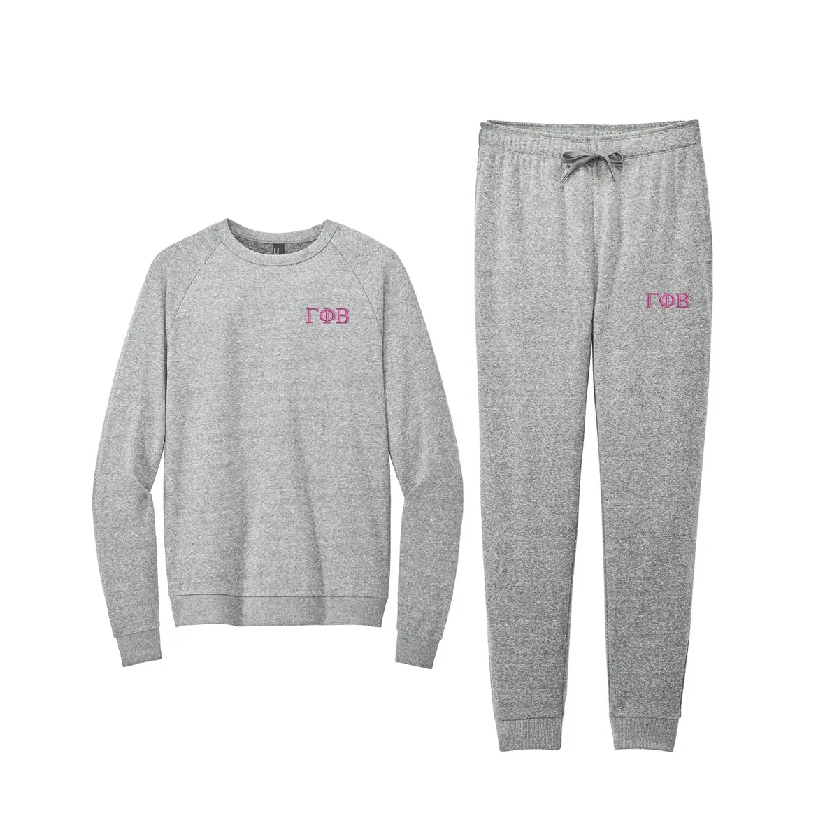 Gamma Phi Beta Tri Fleece Jogger Set 1