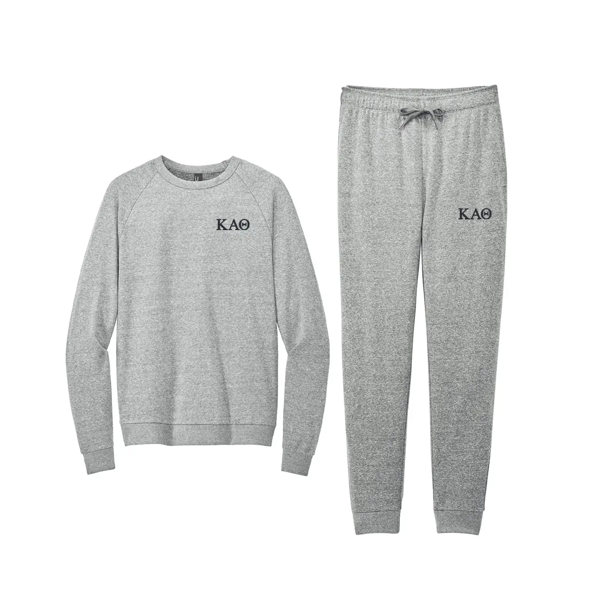 Kappa Alpha Theta Tri Fleece Jogger Set 1