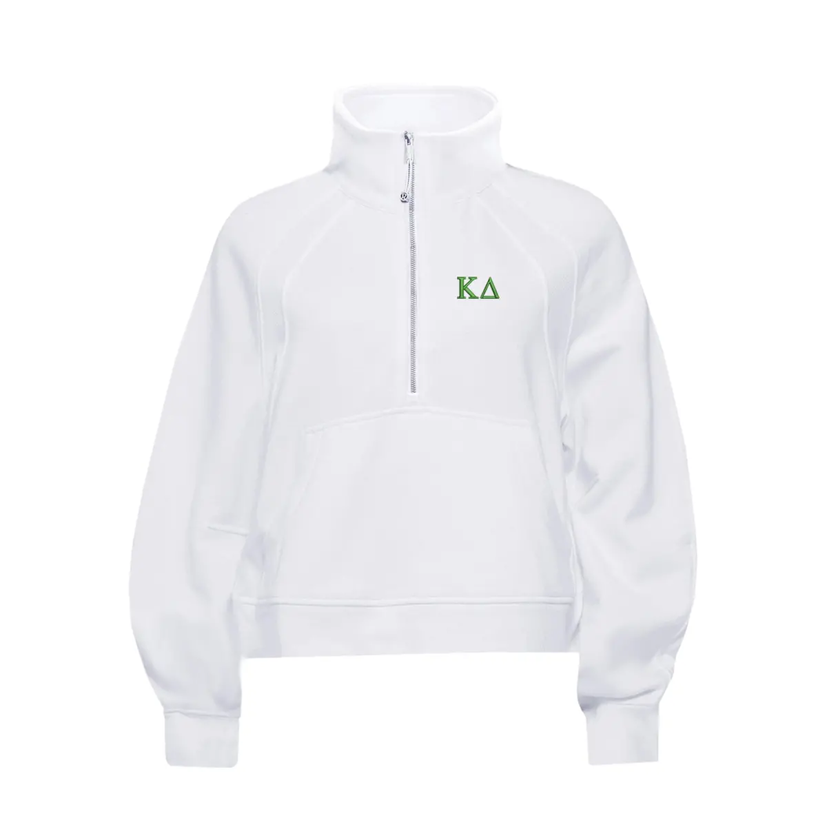 Kappa Delta Lululemon Scuba Oversized Funnel-Neck Half Zip - White 1