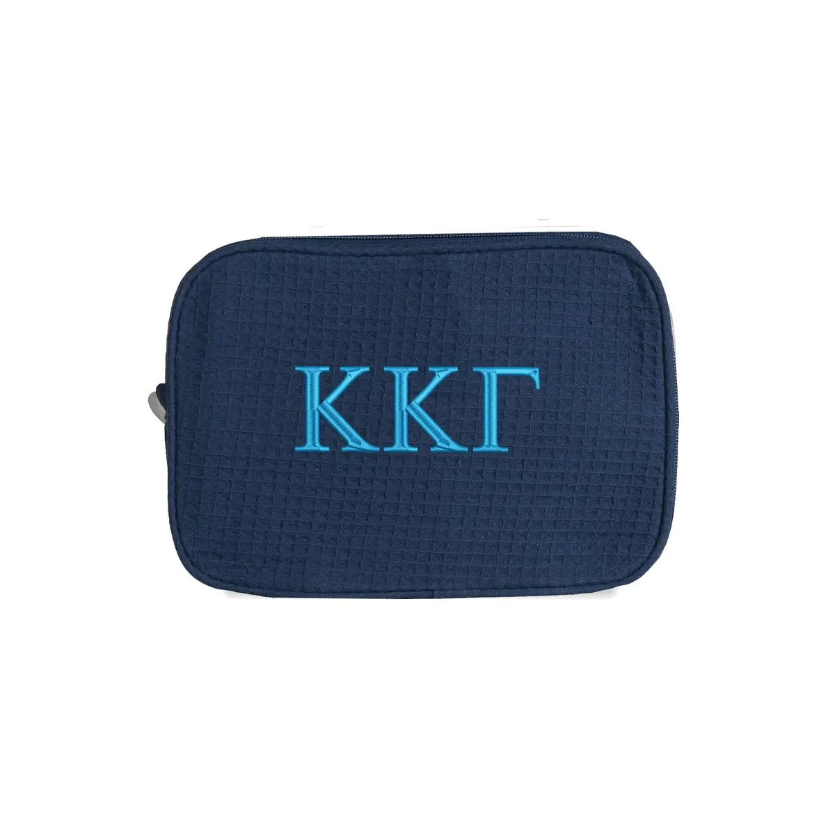 Kappa Kappa Gamma Waffle Weave Cosmetic Bag 1