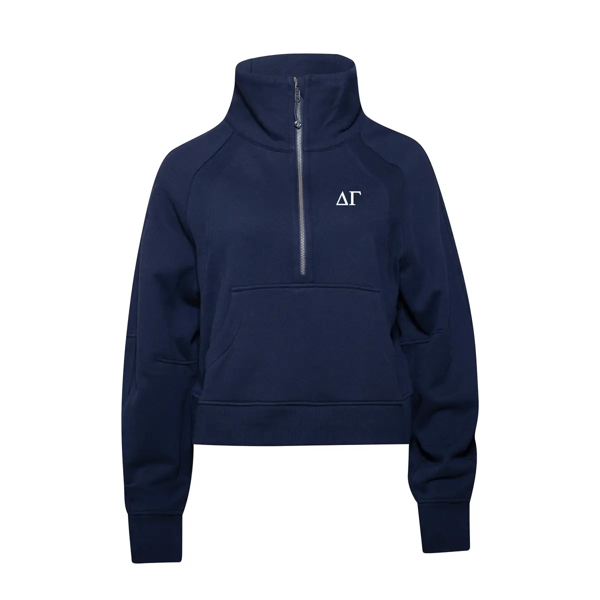 Delta Gamma Lululemon Scuba Oversized Funnel-Neck Half Zip - True Navy 1