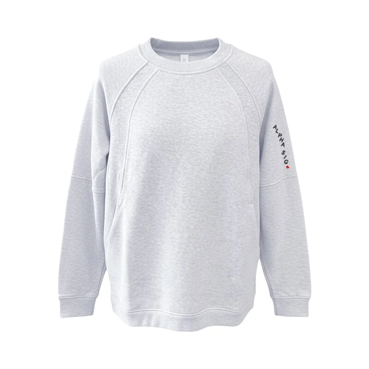 Alpha Sigma Alpha Lululemon Scuba Oversized Long Crewneck - Alpha Sig 1
