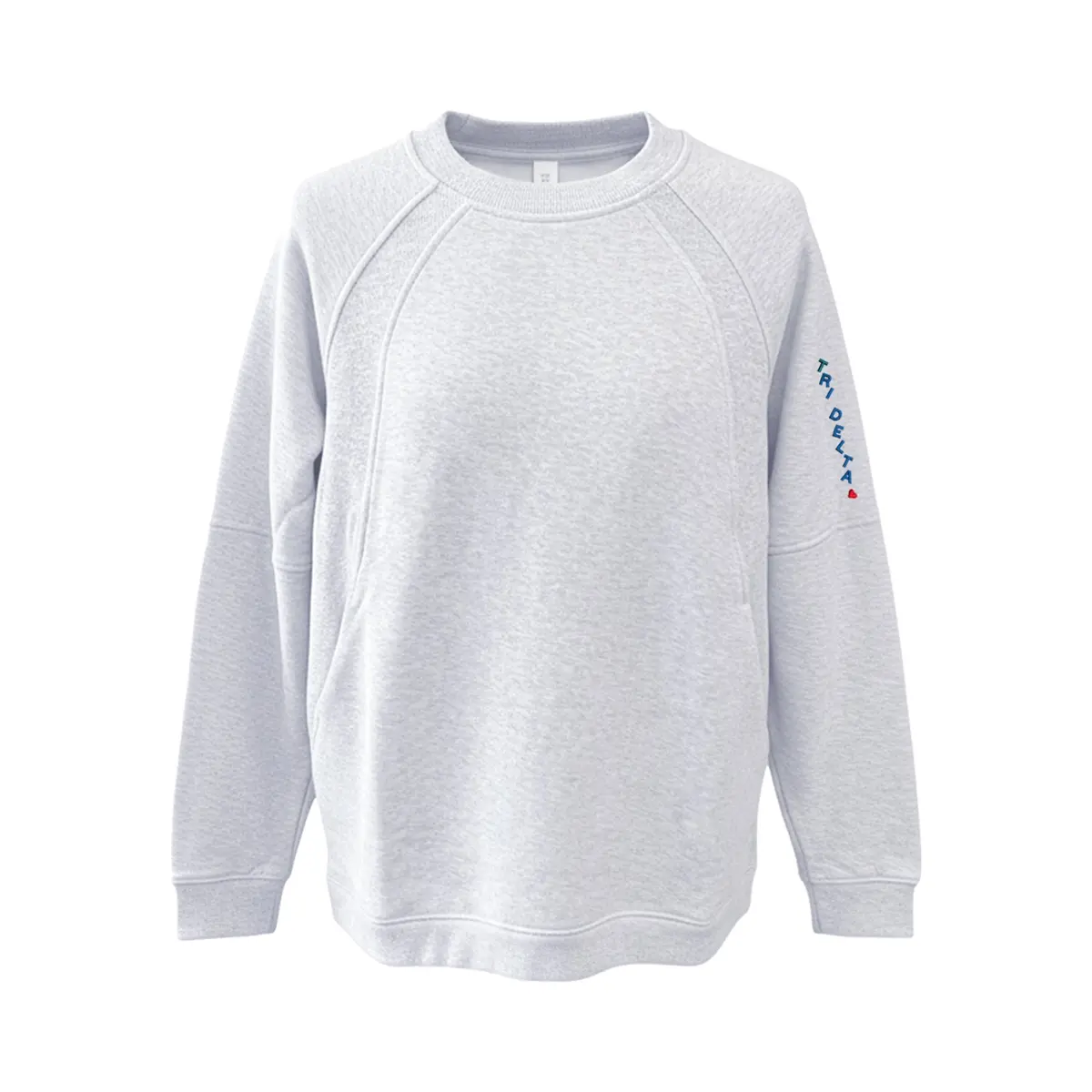 Delta Delta Delta Lululemon Scuba Oversized Long Crewneck - Tri Delta 1
