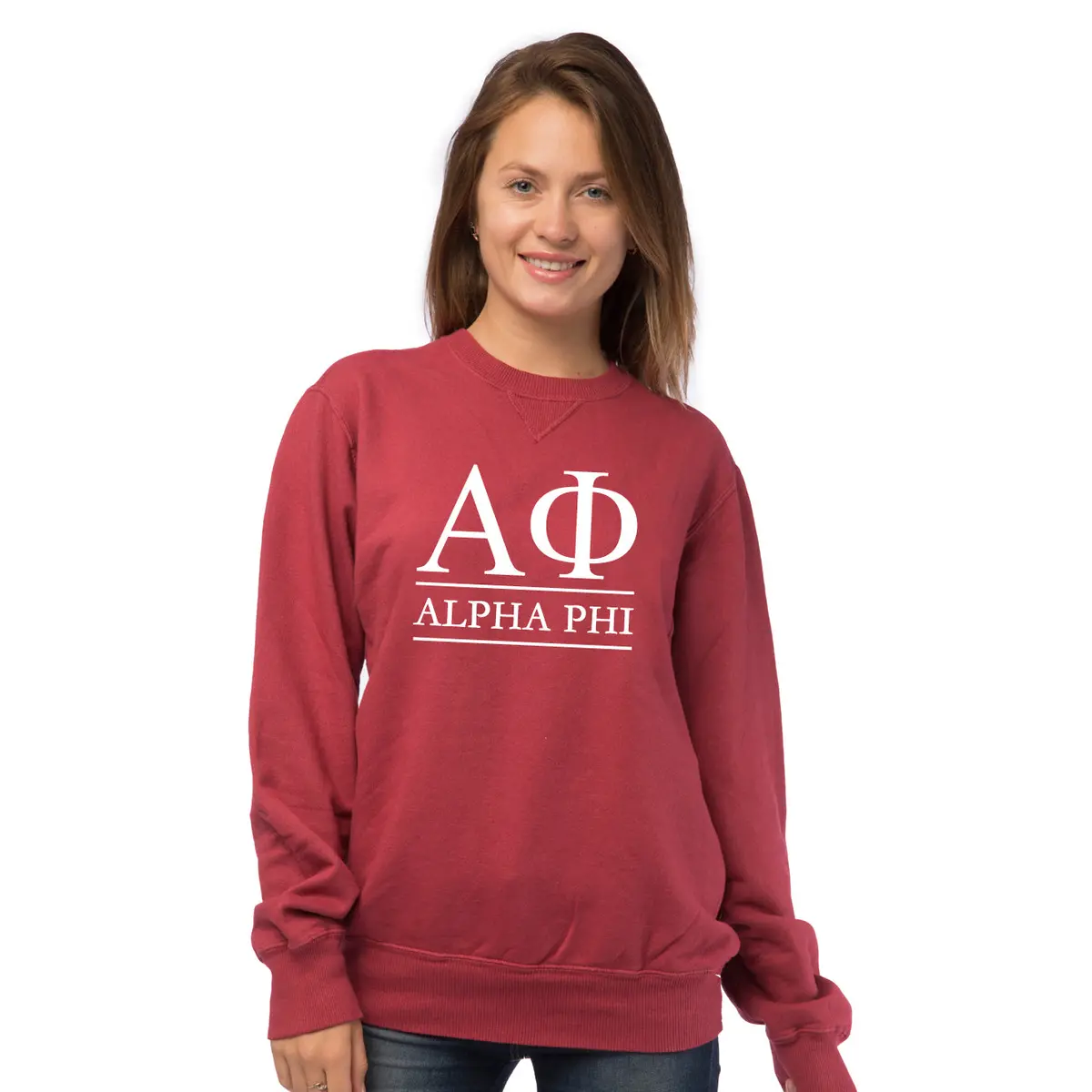 Alpha Phi Vintage Color Crewneck Sweatshirt 1