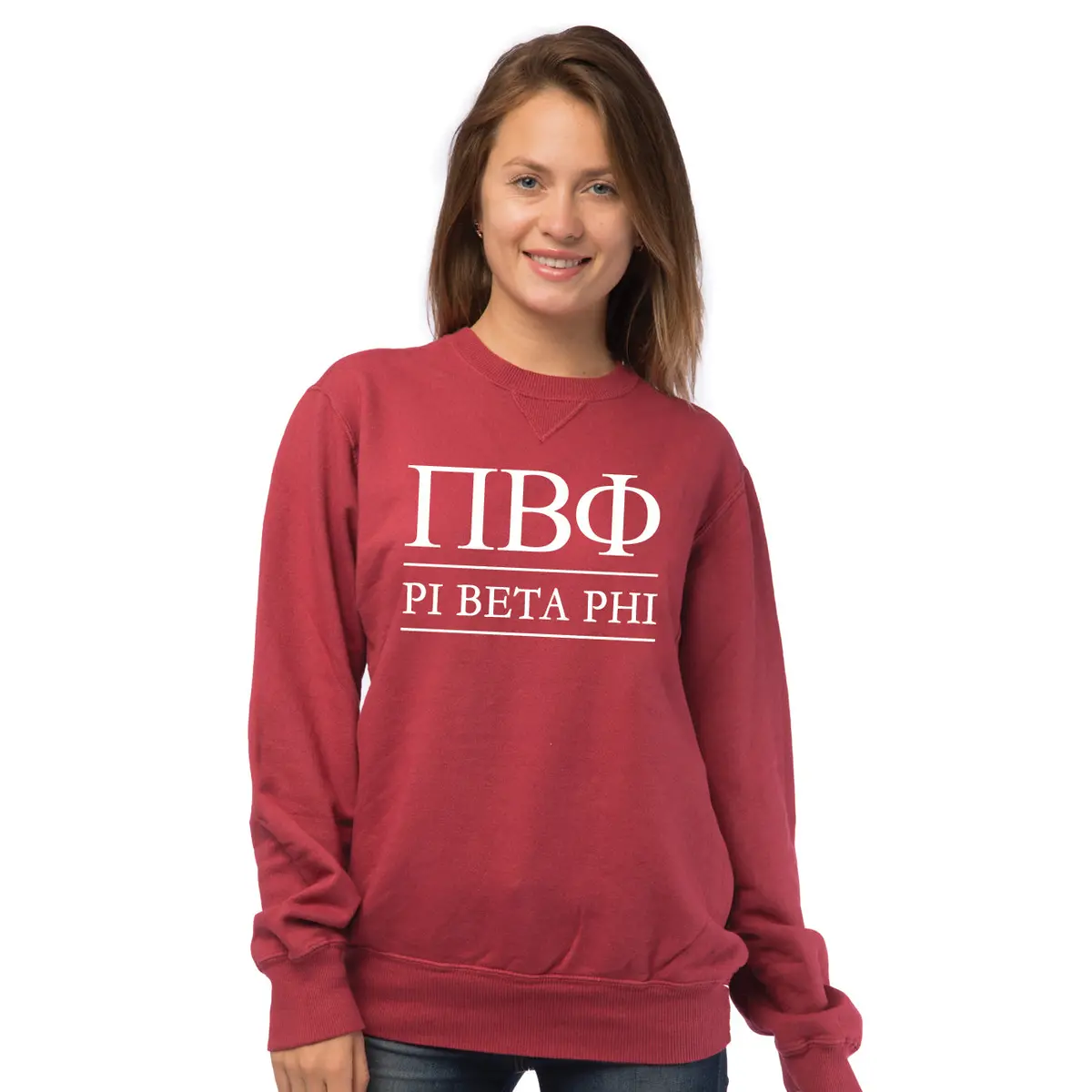 Pi Beta Phi Vintage Color Crewneck Sweatshirt 1