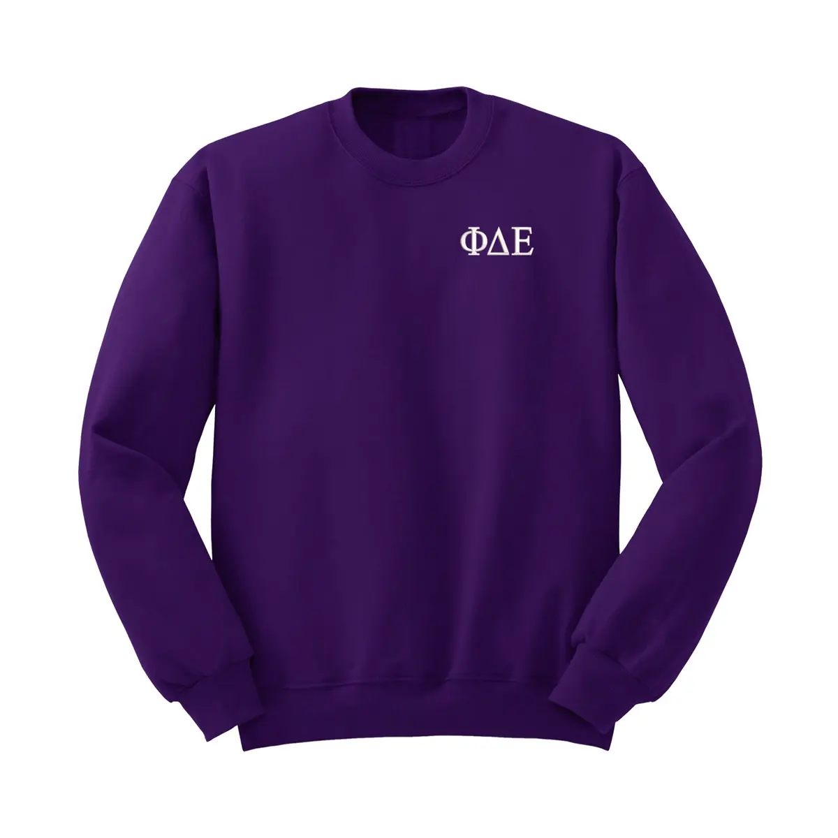 Phi Delta Epsilon Embroidered Crewneck - Letters 1