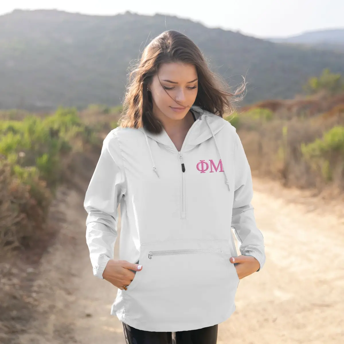 Phi Mu Lightweight Pullover Windbreaker 1