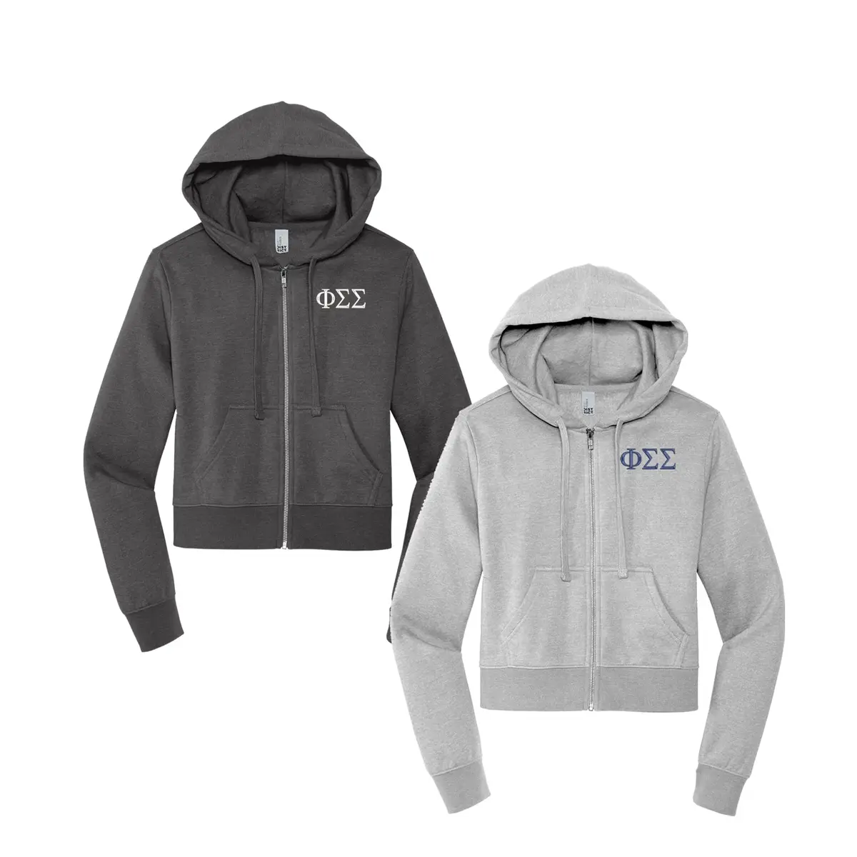 Phi Sigma Sigma Zip Up Hoodie 1