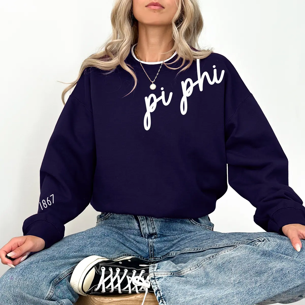 Pi Beta Phi 1867 Avenue Crewneck 1