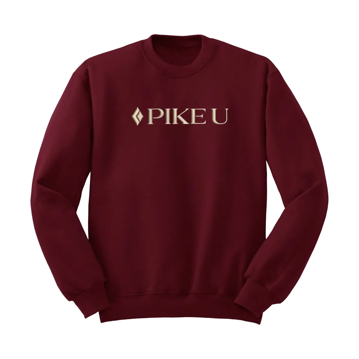 Pike U Crewneck Sweatshirt - Embroidered Logo 1
