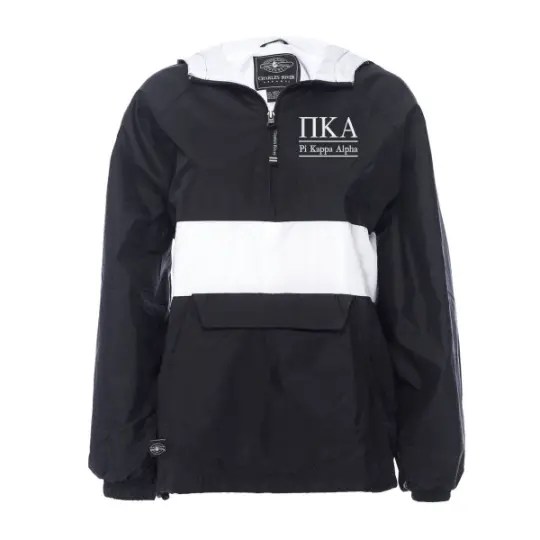 Pi Kappa Alpha Rugby Striped Lined Windbreaker 1