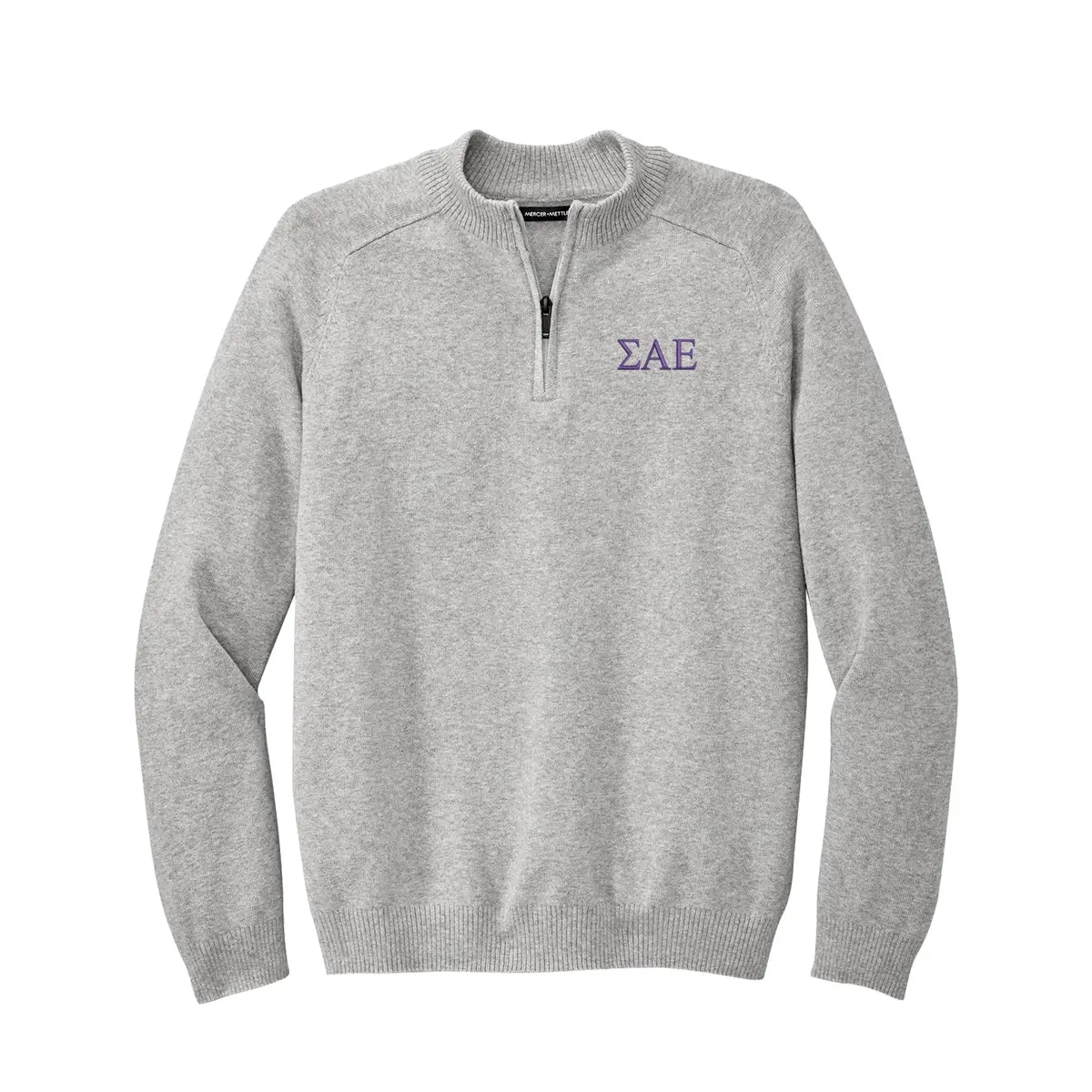 Sigma Alpha Epsilon 1/4-Zip Monogrammed Sweater 1