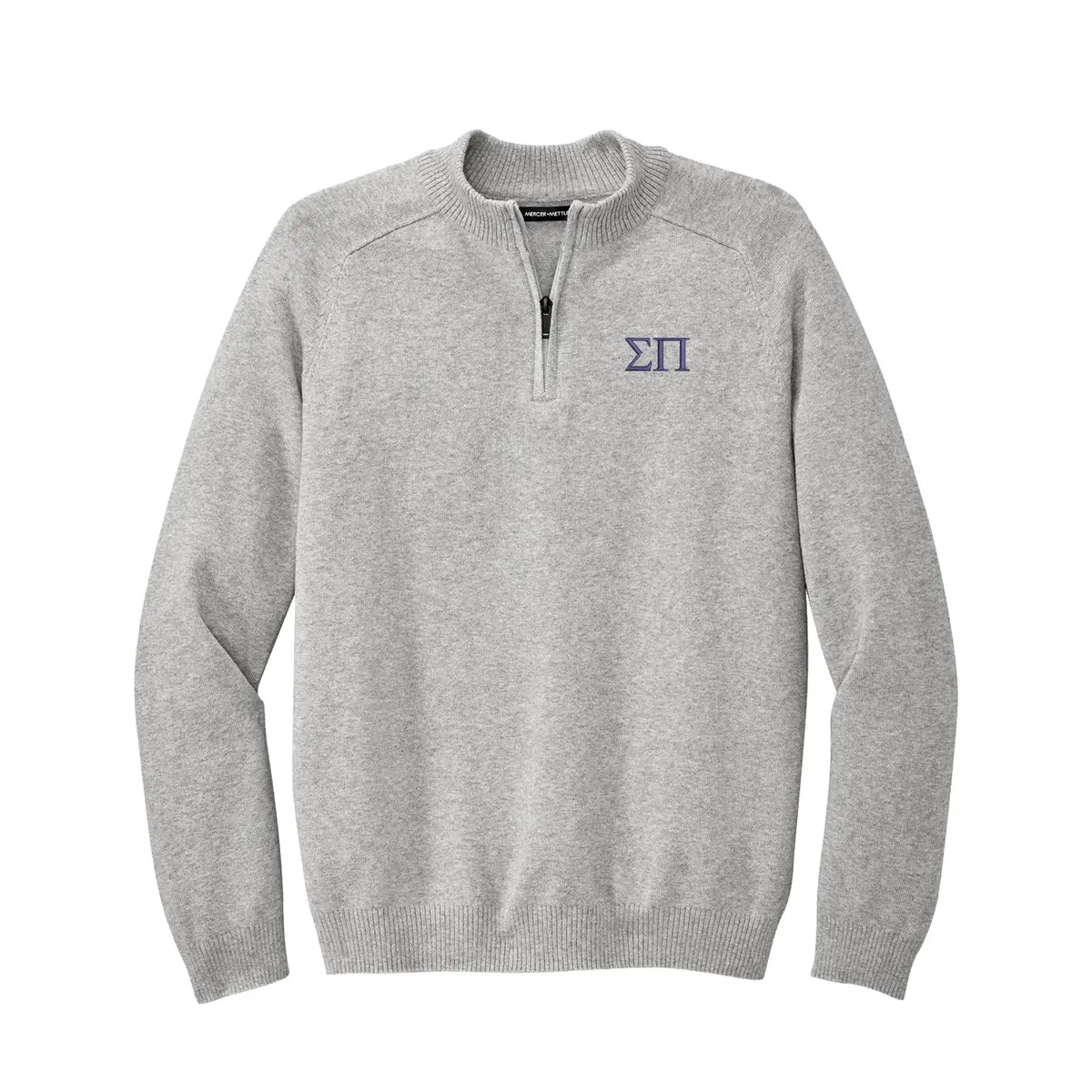Sigma Pi 1/4-Zip Monogrammed Sweater 1