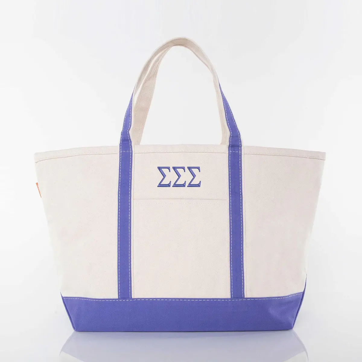 Sigma Sigma Sigma Large Canvas Tote Bag 1