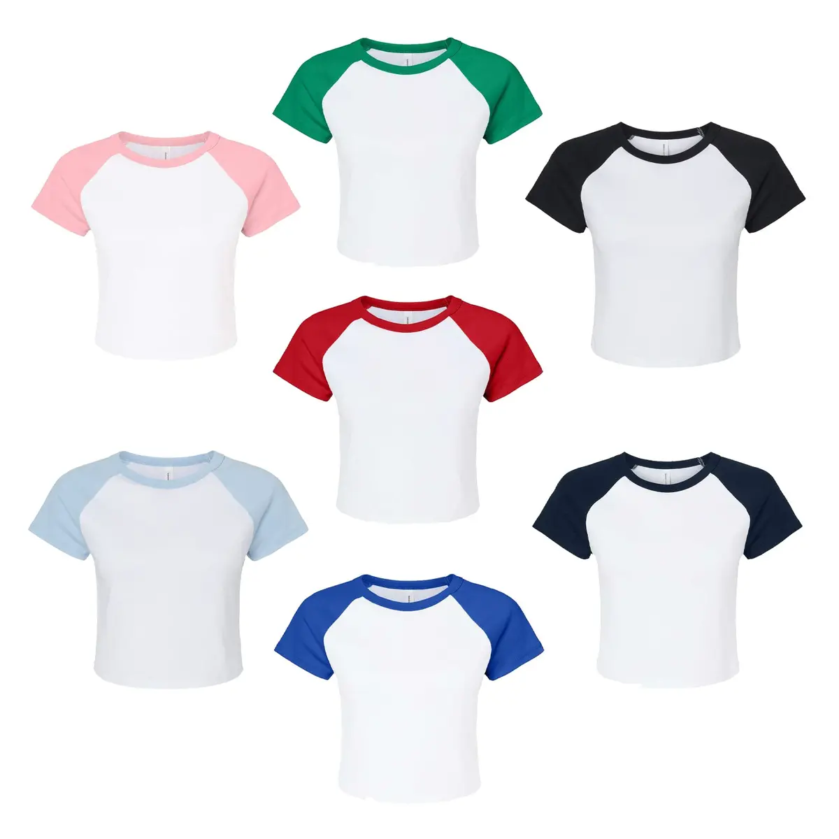 Alpha Sigma Tau Short Sleeve Crop Raglan 4