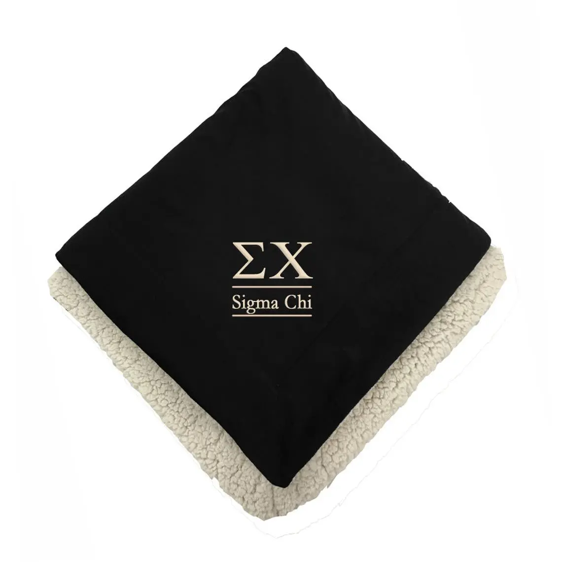 Sigma Chi Sherpa Lined Blanket 1