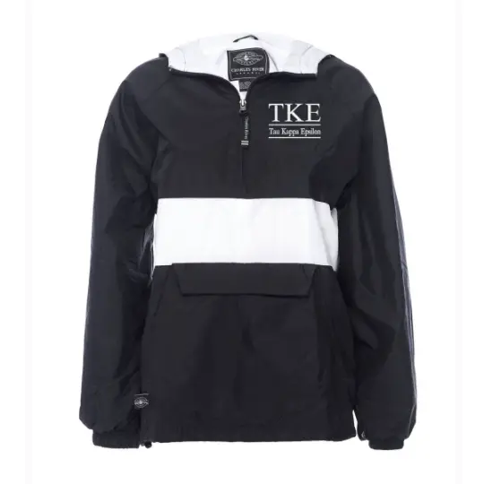 Tau Kappa Epsilon Rugby Striped Lined Windbreaker 1
