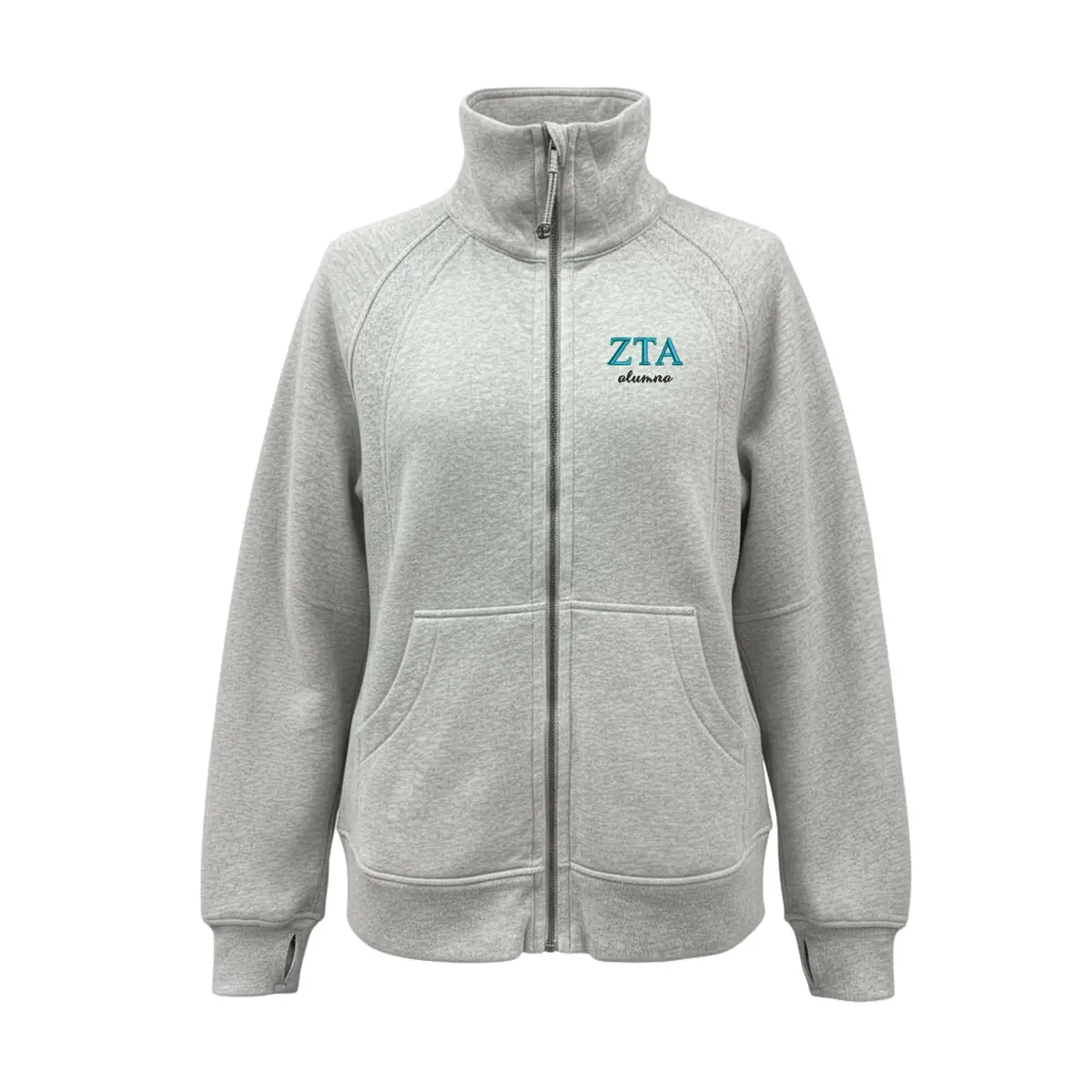 Zeta Tau Alpha Alumna Lululemon Long Scuba Oversized Funnel - Full-Zip 1