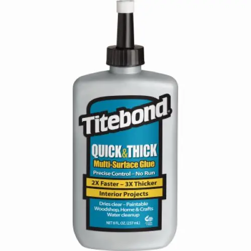 Titebond 2403 8 Oz Bottle Of Quick & Thick Multi-Surface Glue - Quantity Of 4 1