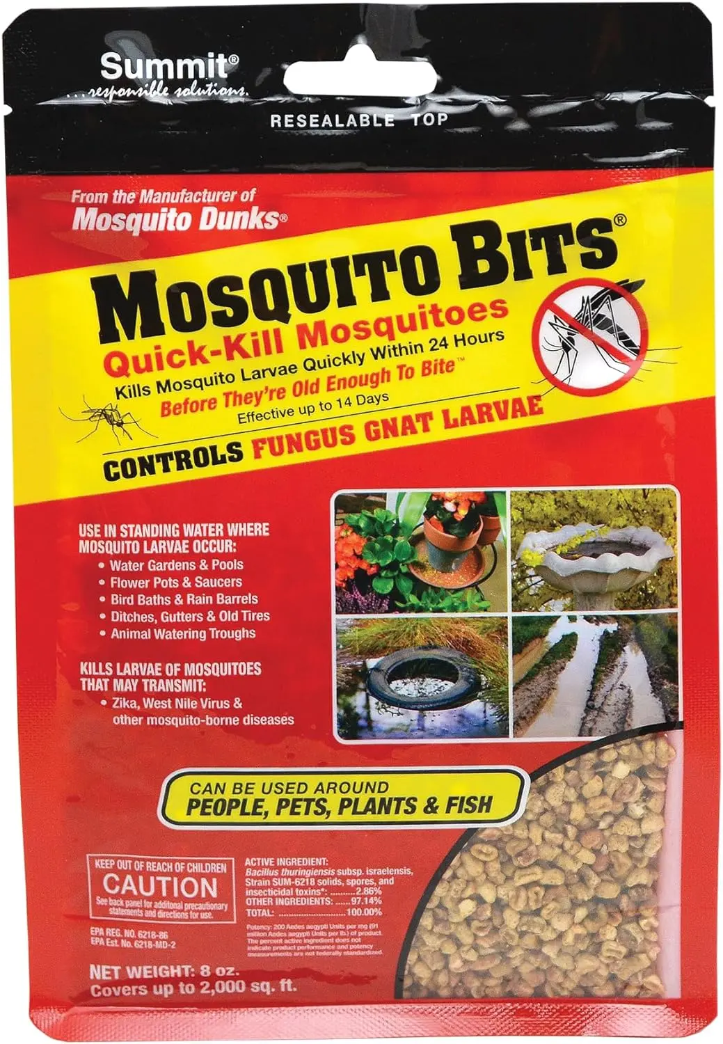 Summit 116-12 8 Oz Bag Of Mosquito Pest Control Bits - Quantity Of 12 1