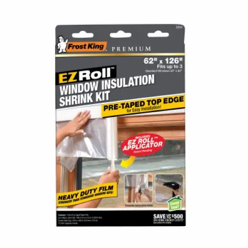 Frost King Ez833 62" X 126" Roll Of Ez Roll Window Insulation Shrink Kit - Quantity Of 1 1