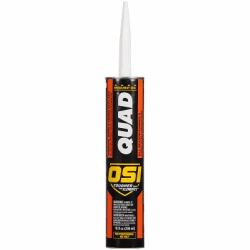Osi Quad 827837 10 Oz Tube Of Clear Window, Door & Siding Sealant - Quantity Of 6 1
