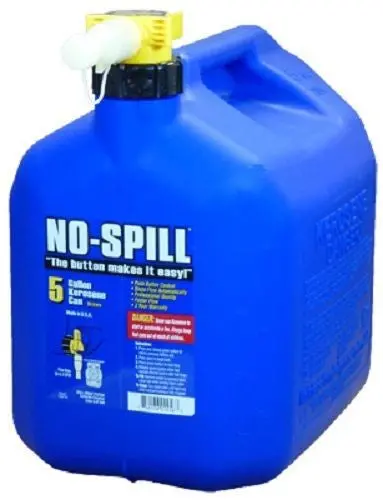 No Spill 1456  5-Gallon Carb Compliant Blue Kerosene Fuel Can Container - Quantity Of 3 1