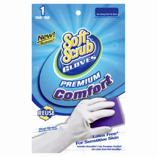 Soft Scrub 12611-26 Pair Of Small Size Premium Comfort Latex Free Vinyl Gloves 1