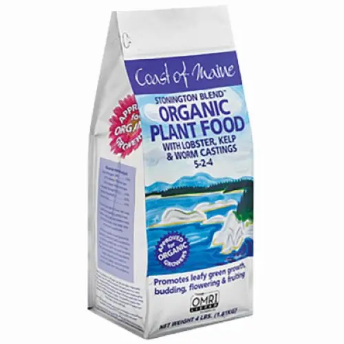 Coast Of Maine Sp6000 4 Lb Bag Of Stonington Lobster & Kelp Granular Plant Food 1