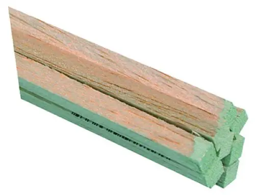 Midwest 6049 15-Count Pack Of 1/8" X 1/2" X 36" Kiln Dried Balsa Wood Strips 1