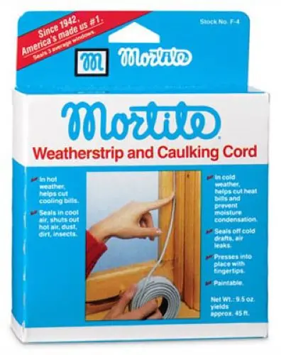 Thermwell B2 90' Foot Roll Of Mortite Weatherstrip & Caulking Cord - Quantity Of 12 1