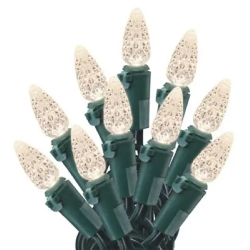 Holiday Wonderland 47949-88A 200-Count Warm White C6 Led Christmas Lights - Quantity Of 4 1