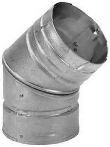 Duravent 3Pvl-E45s 3" Pellet Vent / Stove 45 Degree Elbow With 360 Swivel - Quantity Of 2 1