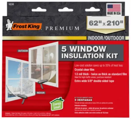 Frost King V85m 62" X 210" Indoor / Outdoor Heavy Duty Window Insulation Kit - Quantity Of 2 1