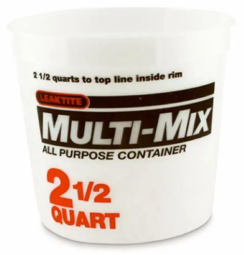 Leaktite 2-5Q05mm050 2.5 Quart Multi-Mix Empty Paint Mixing Container - Quantity Of 50 1