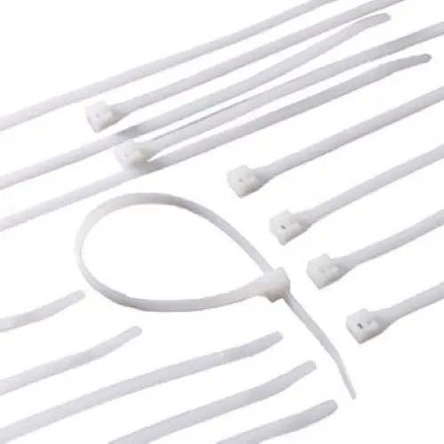 Ecm Industries 46-308 100-Count Pack Of 8" Inch White Nylon Cable Ties 1