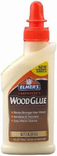 Elmer's E7000 4 Oz Bottle Of Carpenter's Interior Wood Glue For Furniture Repair - Quantity Of 10 1