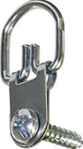Hillman 122317 4-Pack Of Small Metal D-Ring Folding Picture Hanging Hooks - Quantity Of 40 1