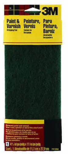 3M 7413Na 4.5" X 11" Chemical Paint & Varnish Scrubbing / Stripping Pad - Quantity Of 20 1