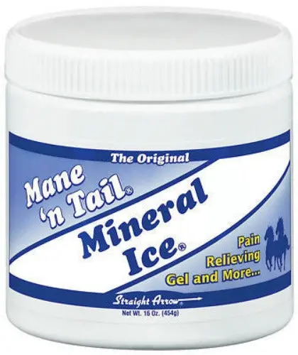 Straight Arrow 300106 16 Oz Container Of Mane 'N Tail Mineral Ice Horse Pain Relieving Gel - Quantity Of 3 1