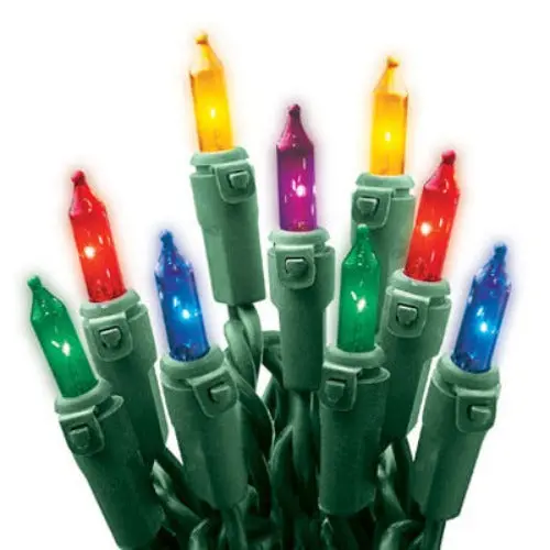 Holiday Wonderland 40005-88A 100-Count Multi-Color Christmas Mini Light Set - Quantity Of 18 1